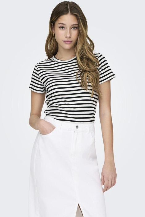 Jacqueline de Yong witte dames t-shirt