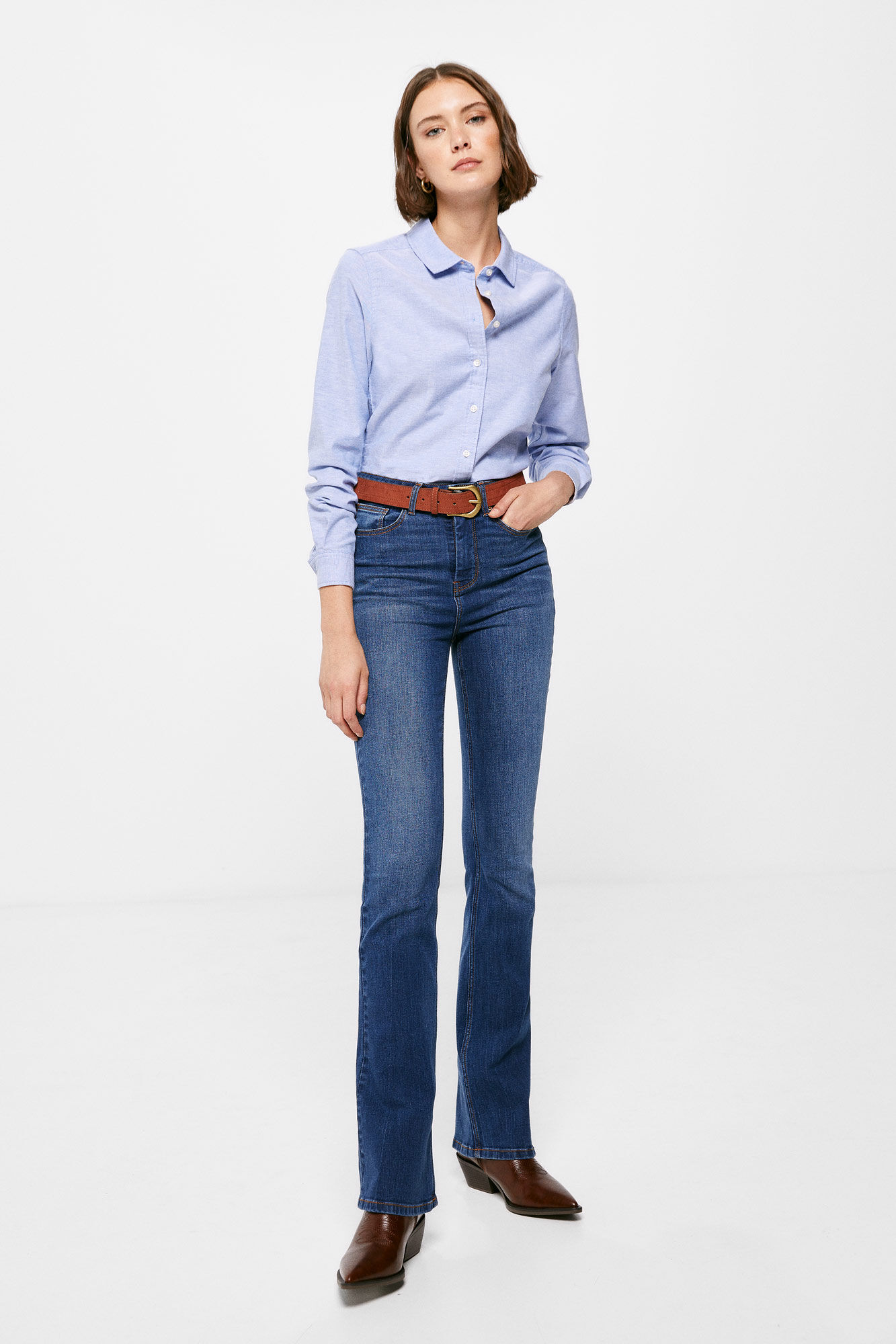 Camisa Oxford de Algodão