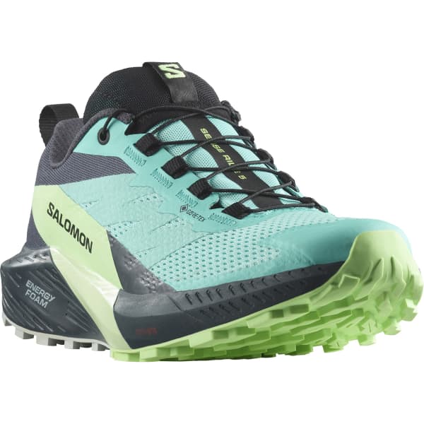 Chaussure trail SALOMON SENSE RIDE 5 GTX W BLUE RADIANCE/GREEN ASH/INDIA INK