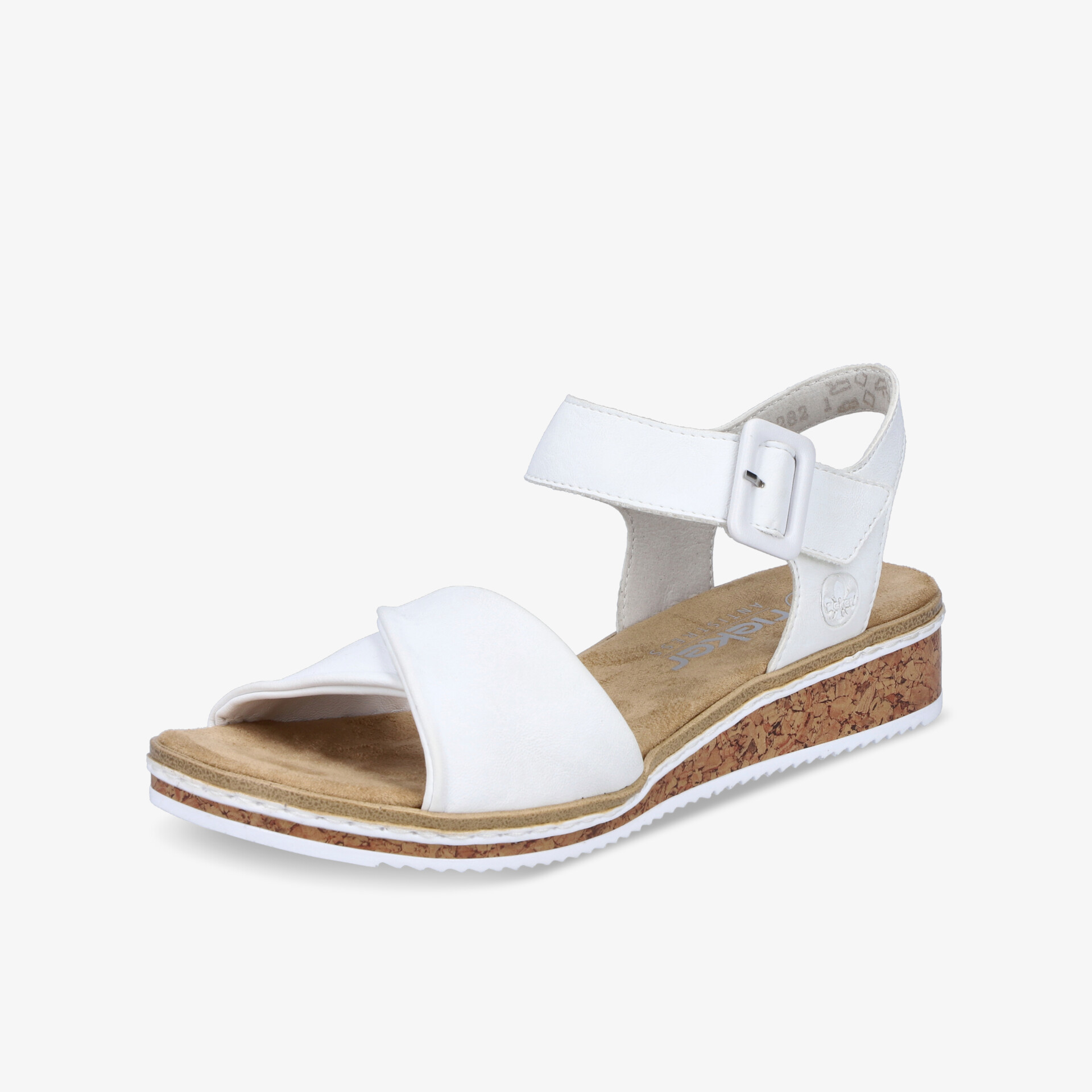 rieker Damen Keilsandalen weiß