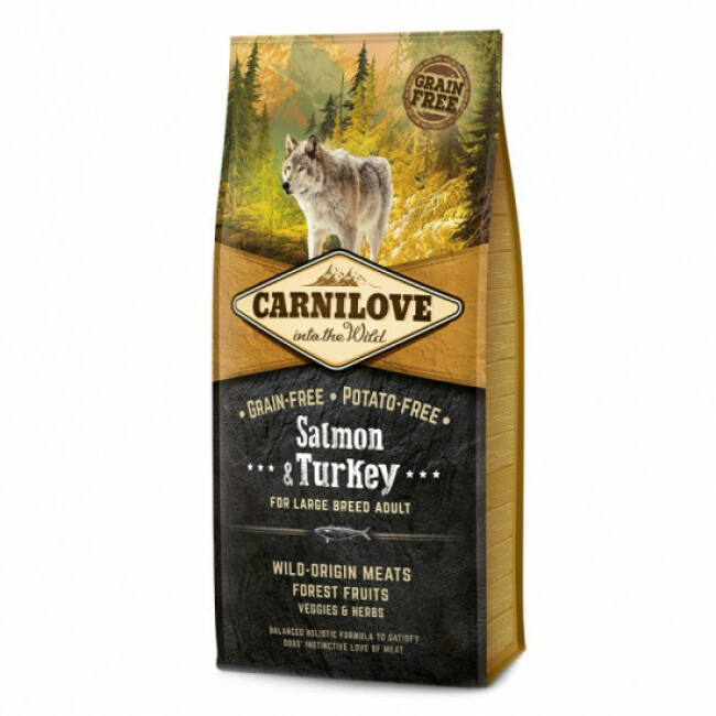 Carnilove saumon & dinde pour chien adulte de grande race