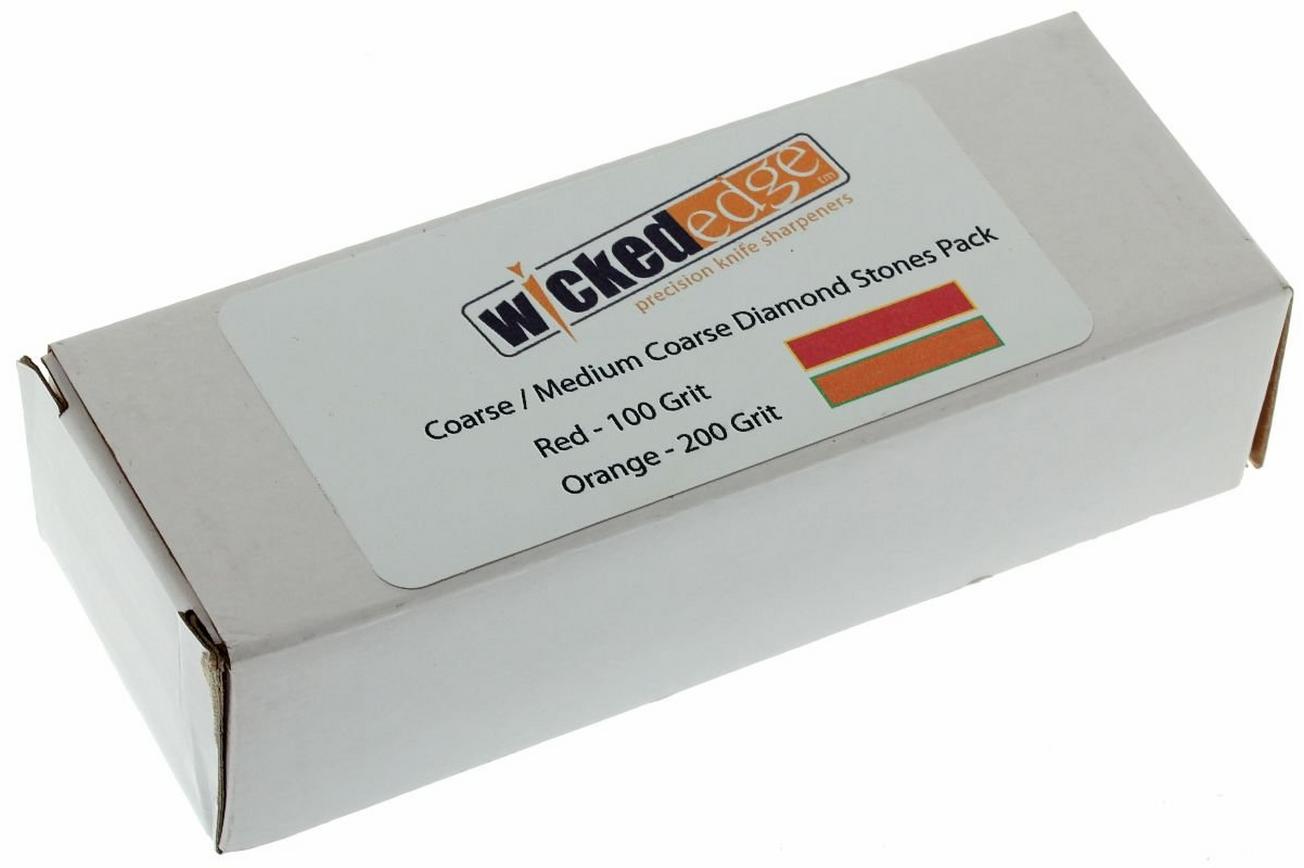 Wicked Edge set diamanten slijpstenen, grof 100/200