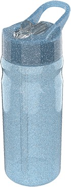 Lunch Buddies - Glitter Drikkedunk (500ml) - Blå