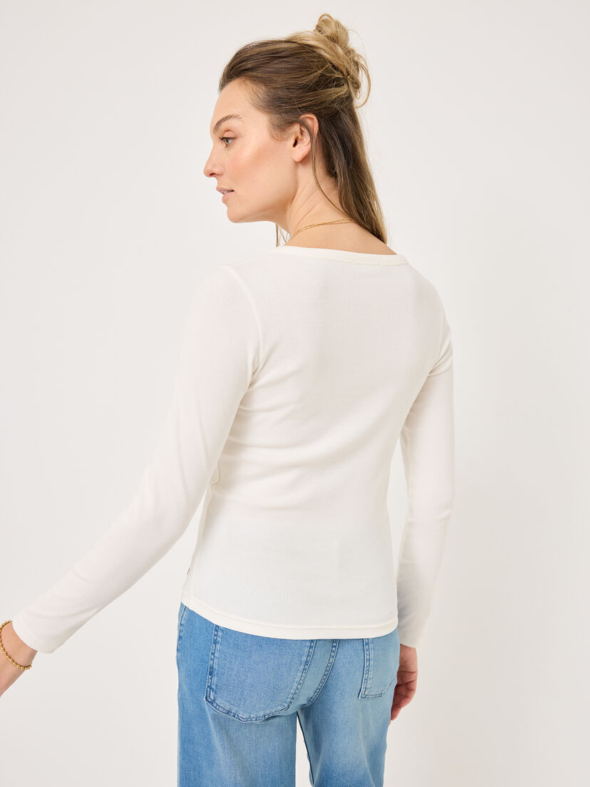 Shirt met lange mouwen - wit