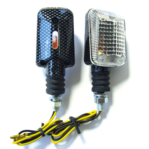 Dafy Moto - Mini Clignotants Flexibles Carbone