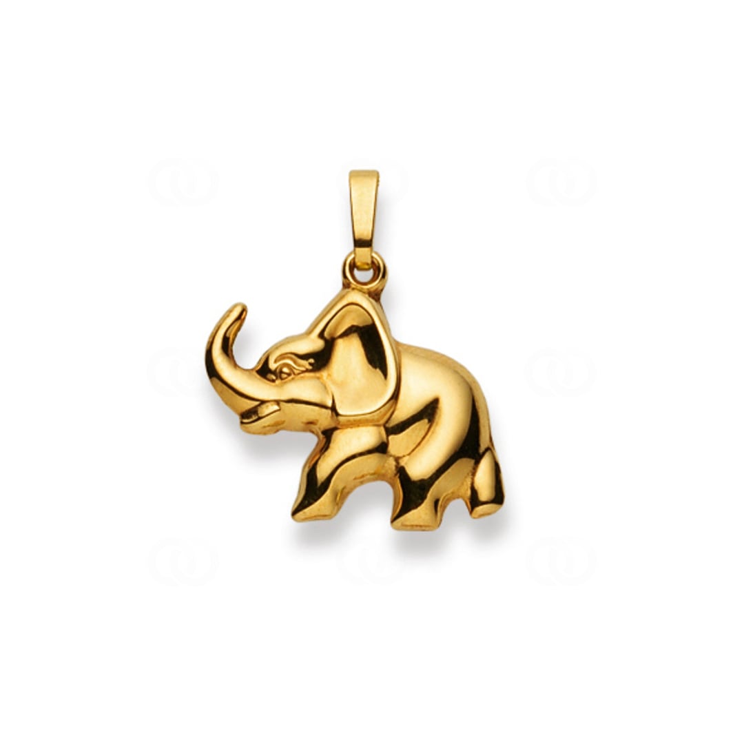 Anhänger 750/18 K Gelbgold Elefant