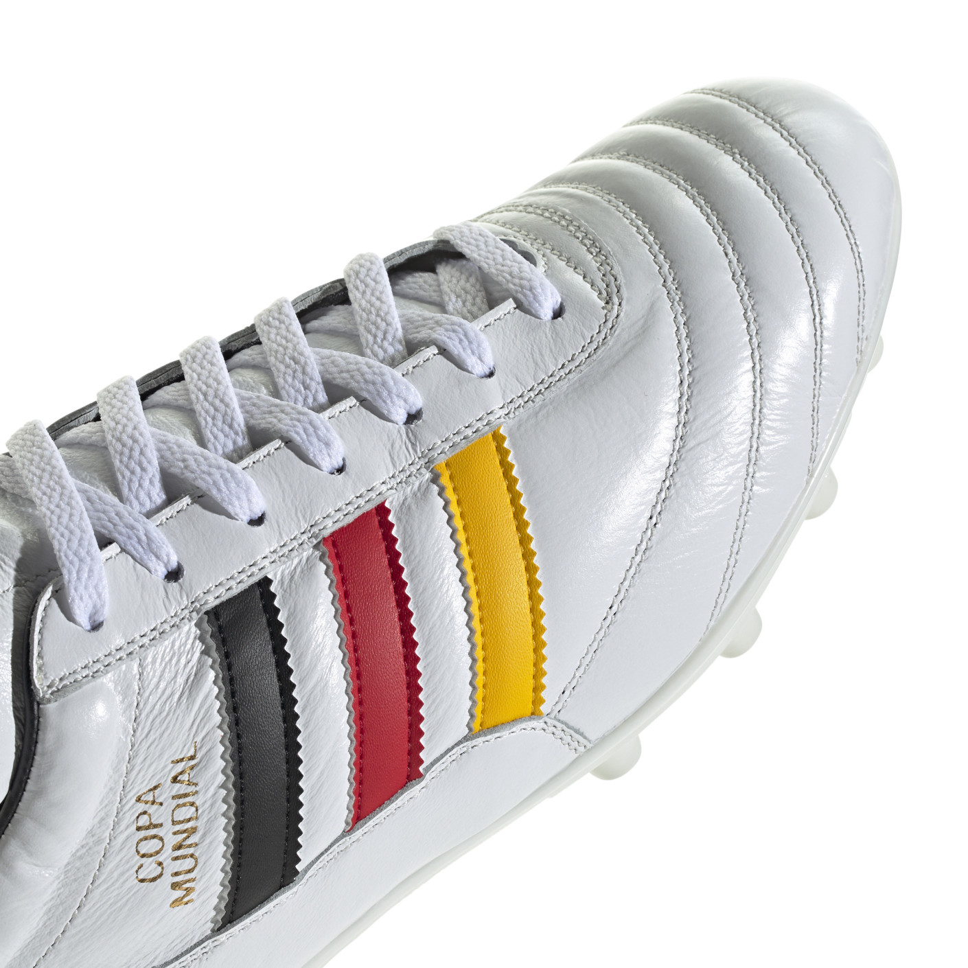 Adidas Copa Mundial Duitsland Gras Voetbalschoenen (FG) Wit Zwart Rood Geel