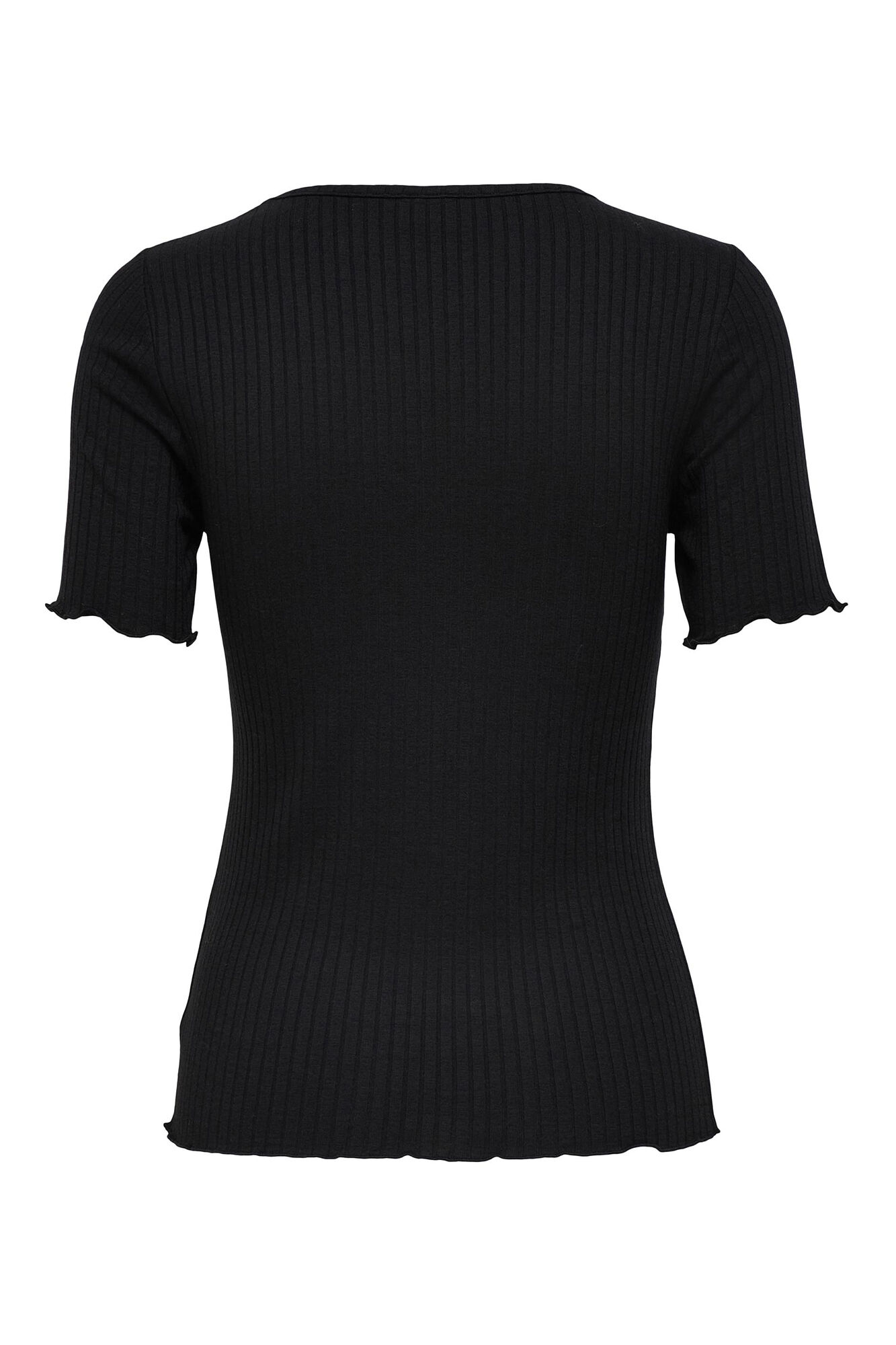 Blusa de manga curta com decote em V