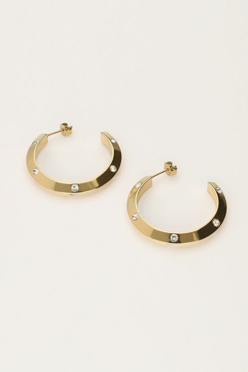 Starry oorringen met strass