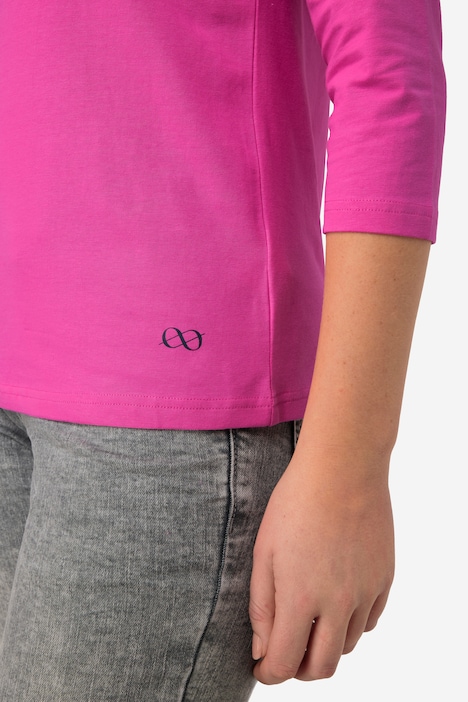 Basic-Shirt, V-Ausschnitt, 3/4-Arm, OEKO-TEX Made in Green