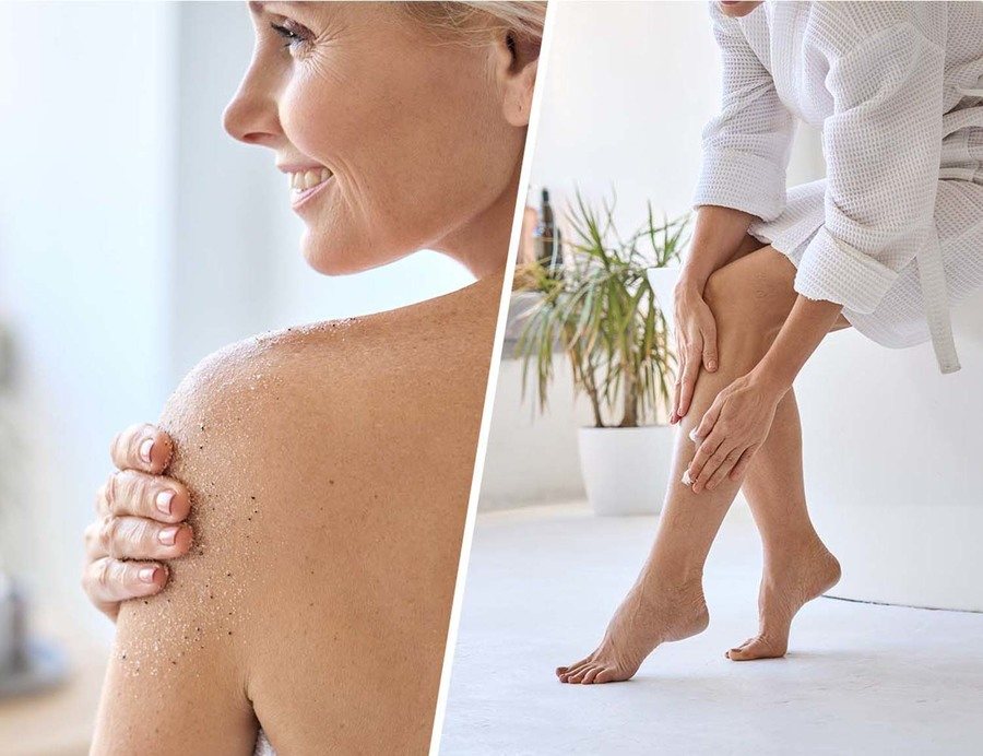 Biovène Vitamin C Anti-Age Scrub Glow Renewal Organic Mango Sugar & Talasso Body Exfoliator 250ml