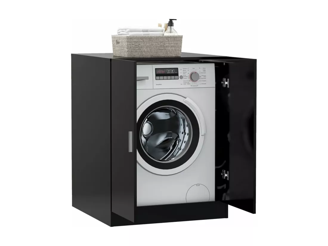 Meuble pour machine à laver Noir