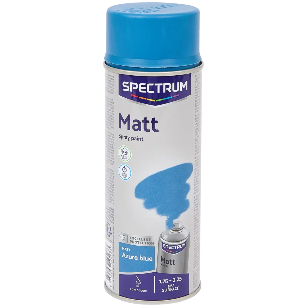 Spectrum matte spuitverf azuurblauw 400 ml