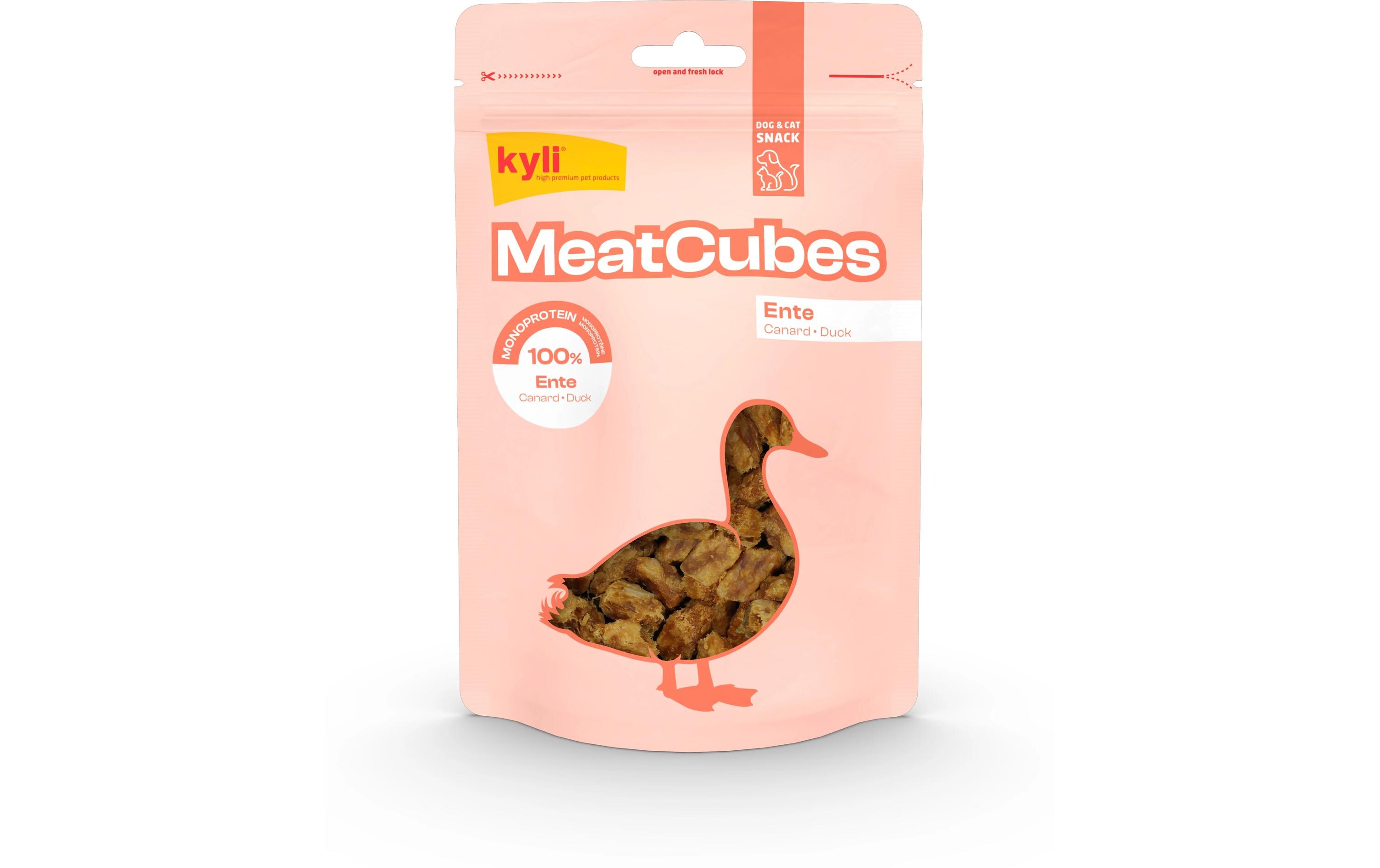 Leckerli MeatCubes Ente, 150 gErgänzungsfuttermittel für Hunde und Katzen