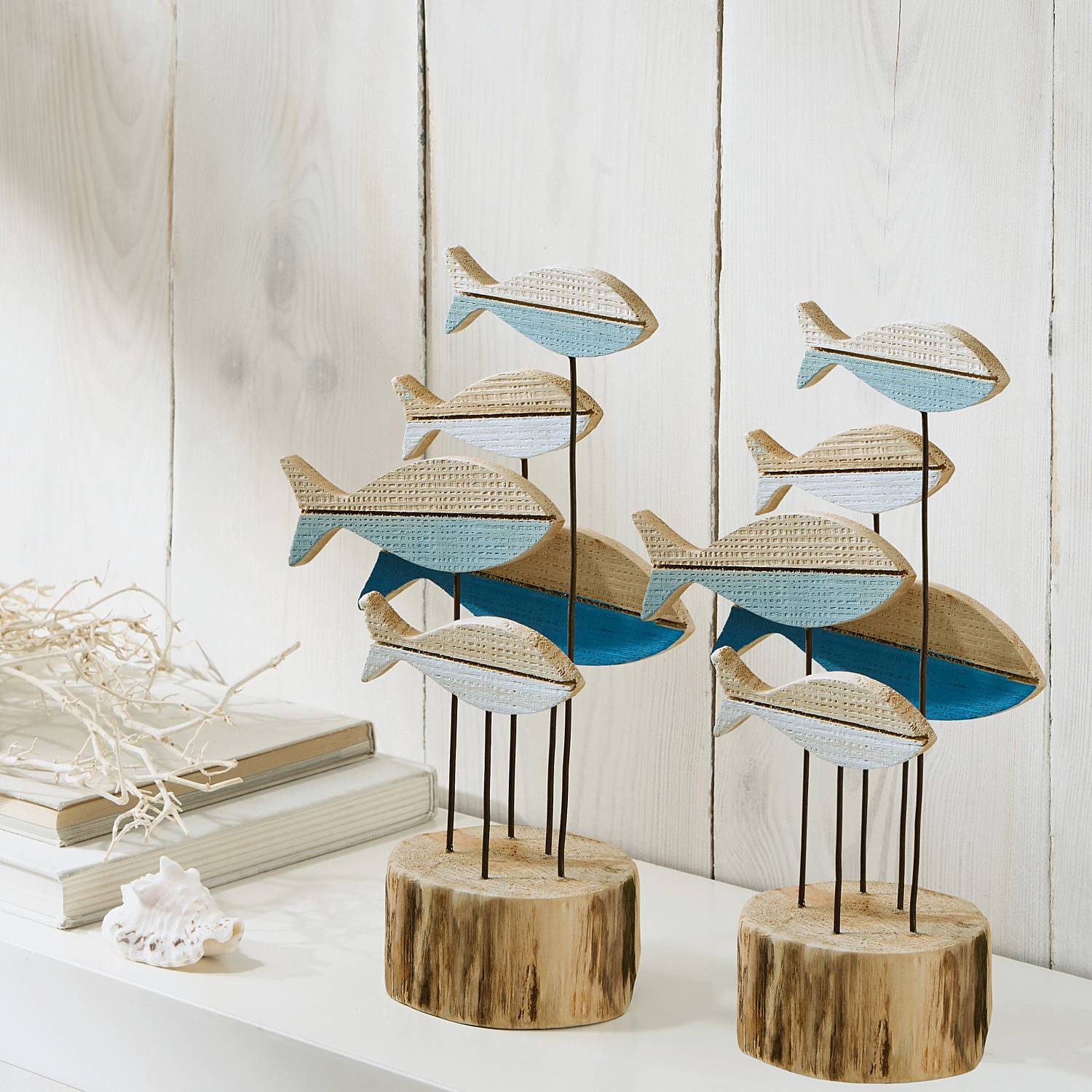 Deko-Fischschwarm im 2er-Pack