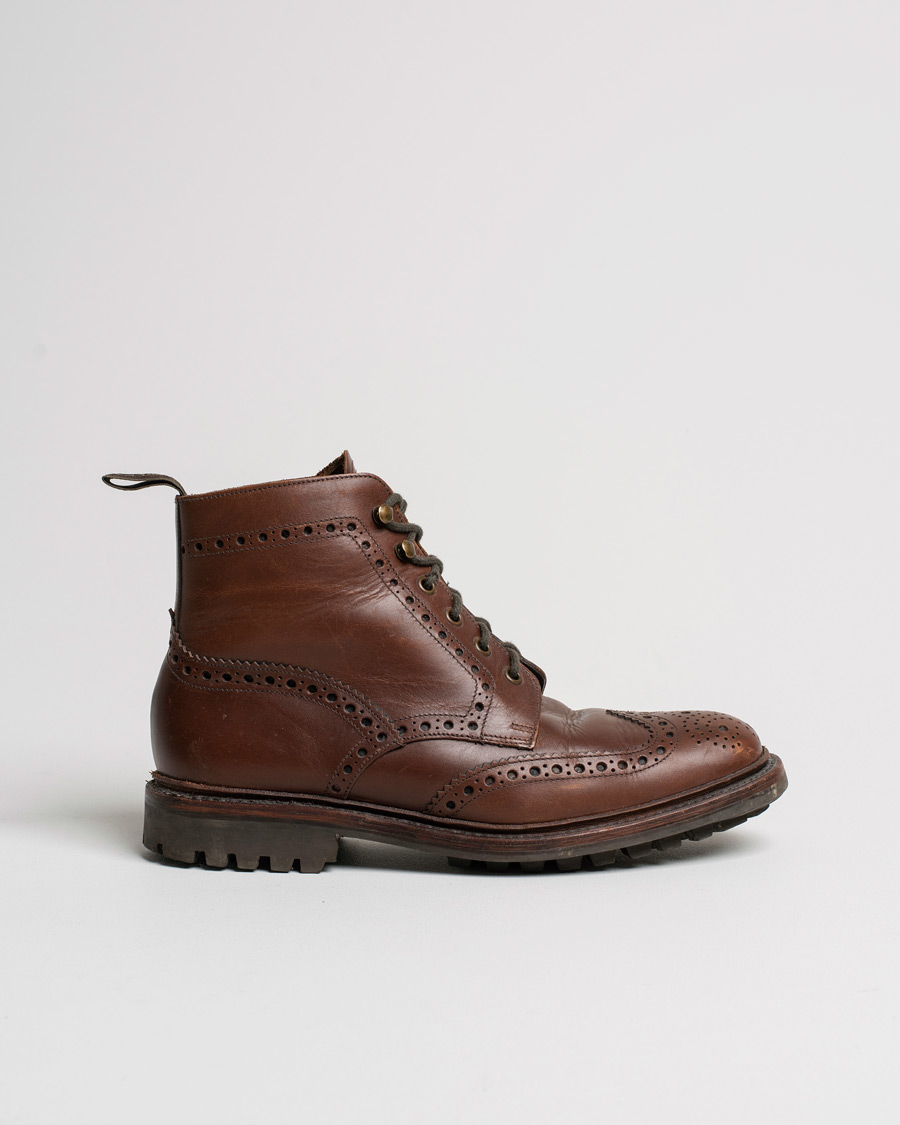 Loake 1880 Mulligan Brogue Boot Brown Waxy Leather