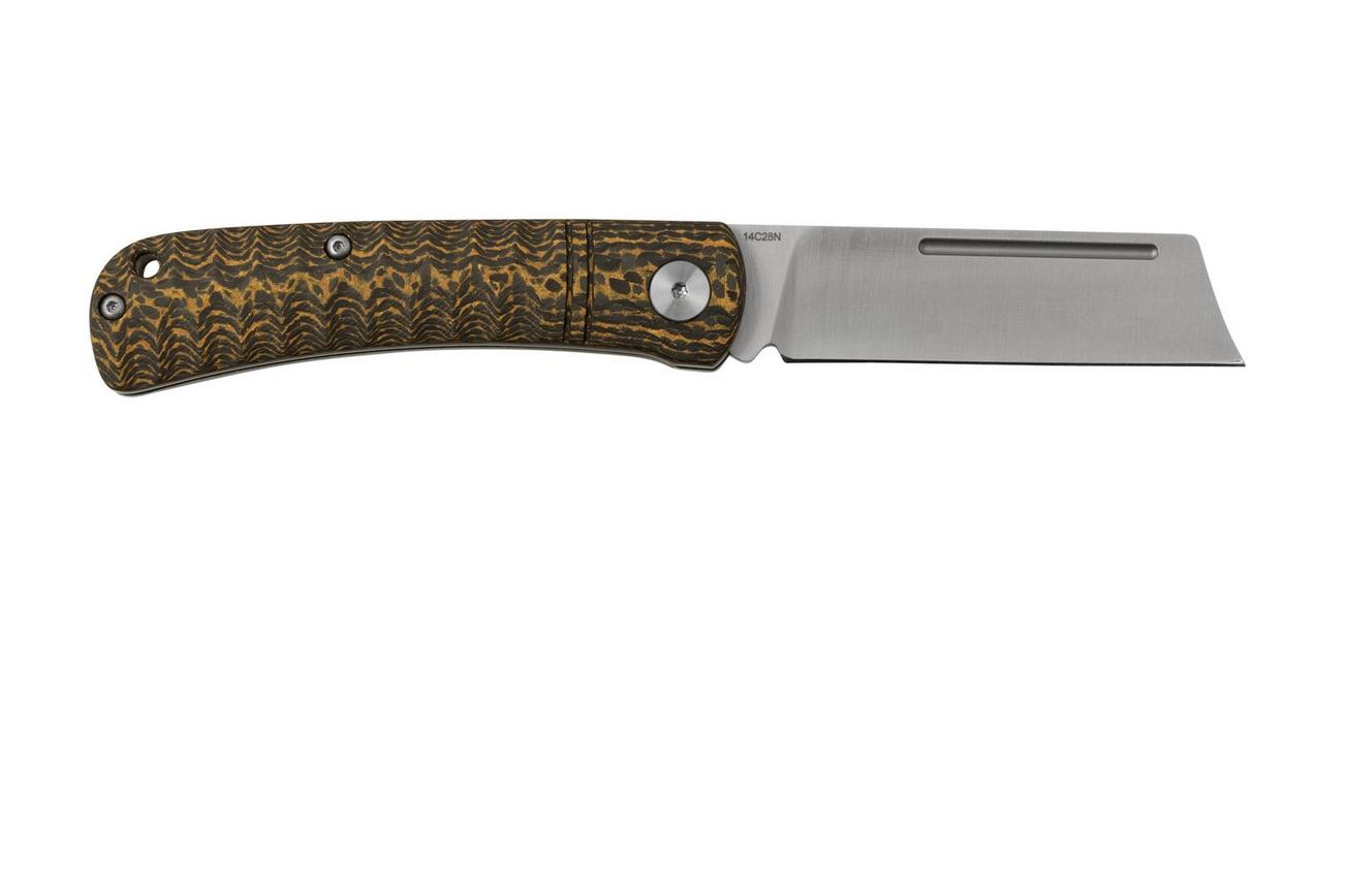QSP Knife Hedgehog QS142-C, Golden Carbon Fiber, slipjoint zakmes