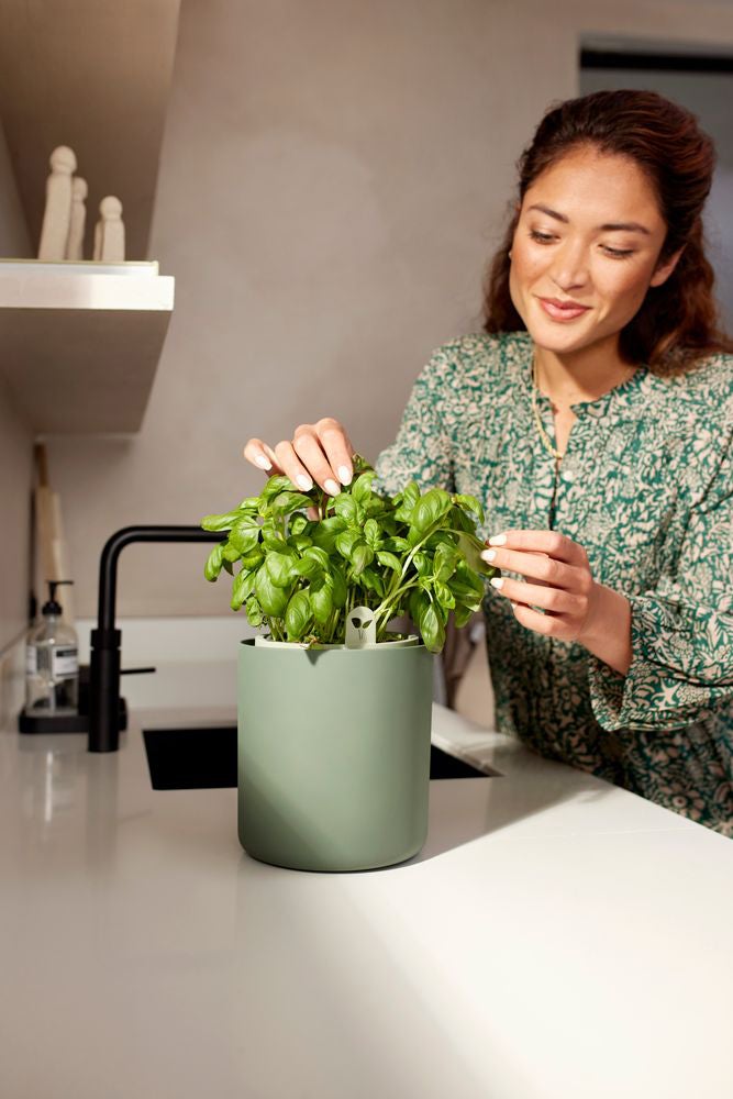 Elho kweekpot Bouncy Basil groen D 16,5 H 21 cm