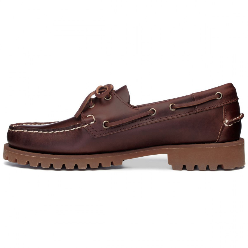 RANGER WAXY BROWN GUM-Mocassin semelle crantée pour homme en cuir ciré