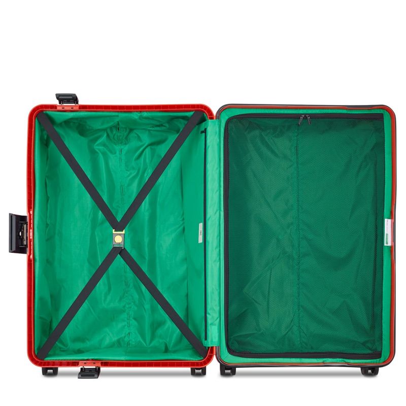 Valise rigide Color Block hard 77cm Rouge