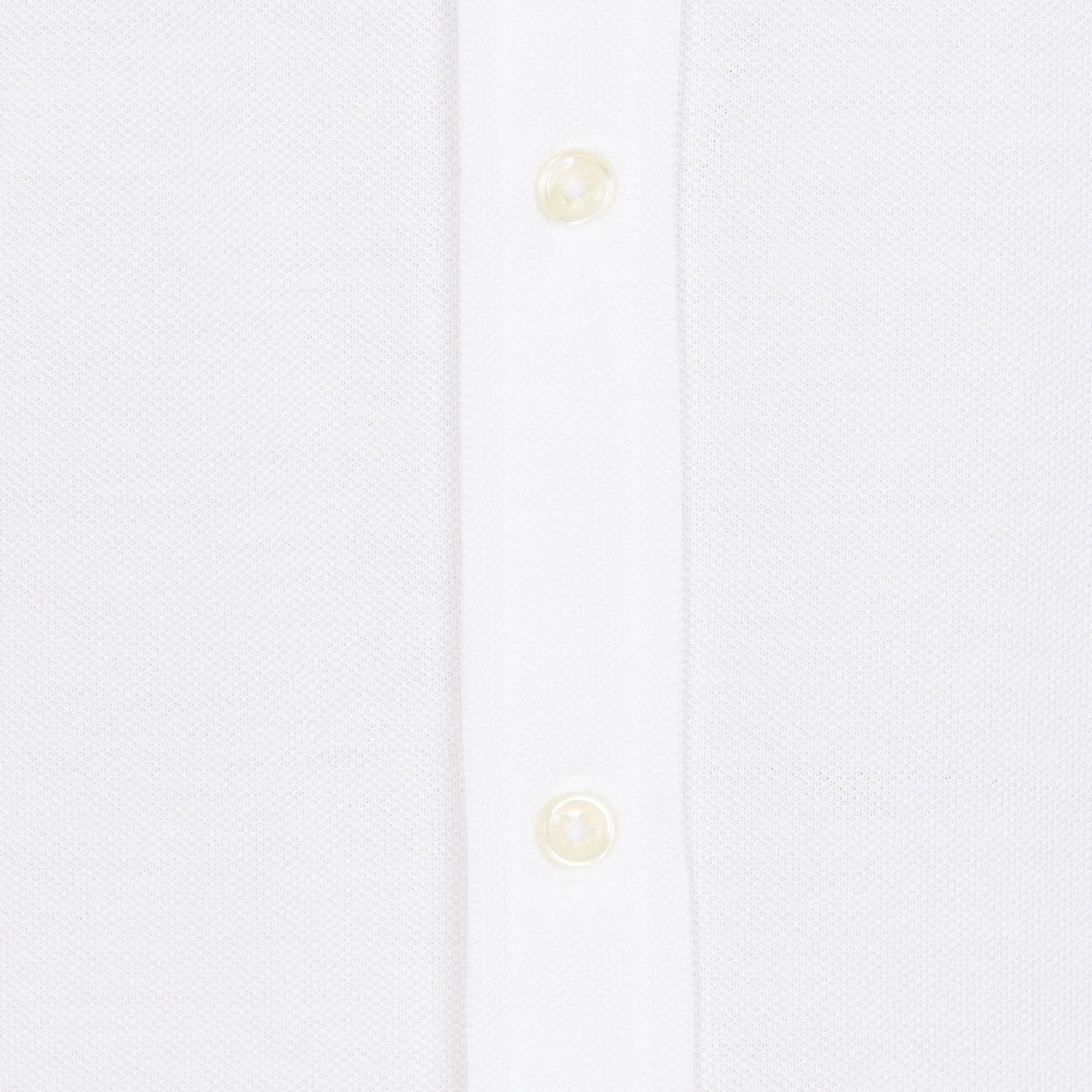 Chemise col américain cintrée en coton | Blanc