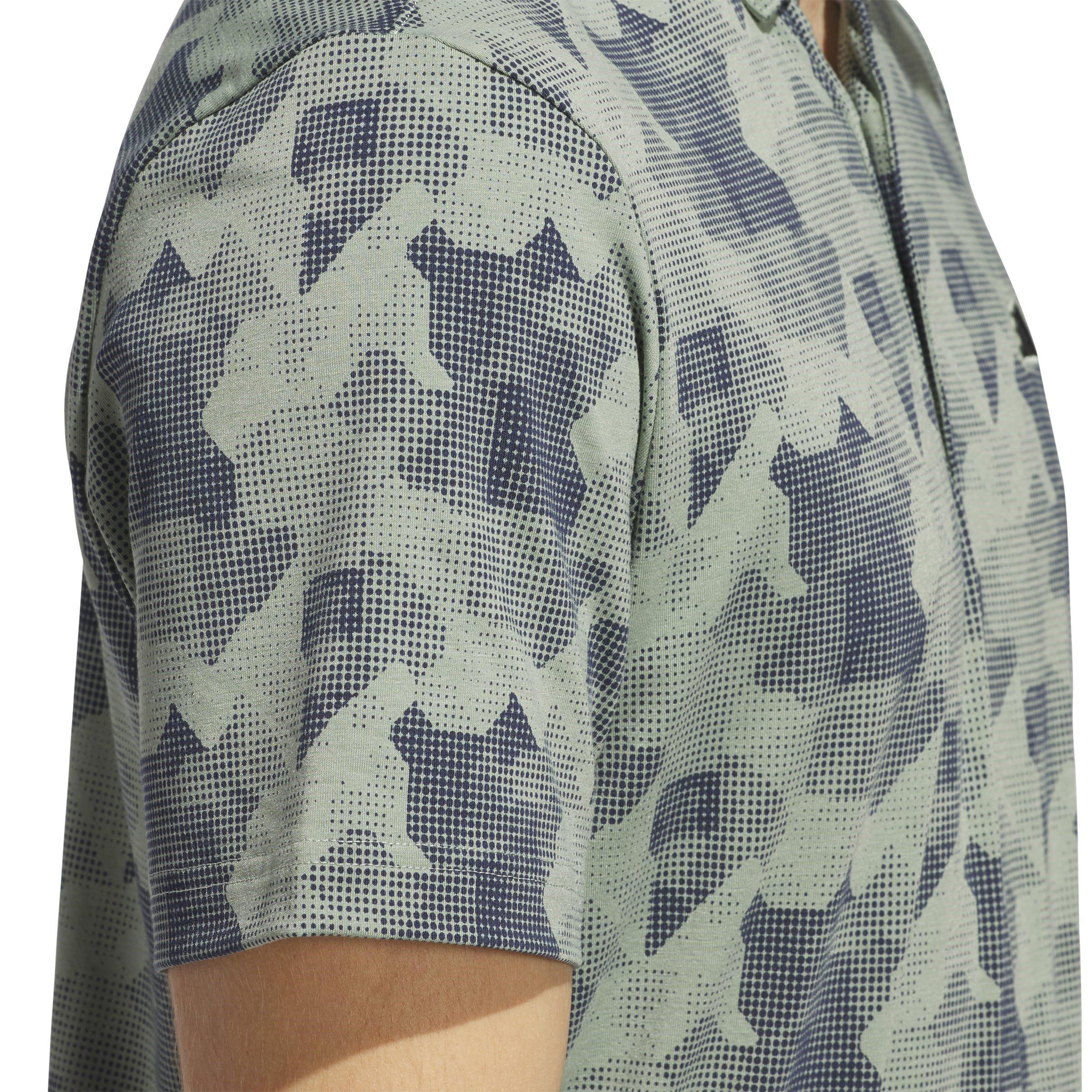 adidas All Over Print Golf Polo Shirt Mens