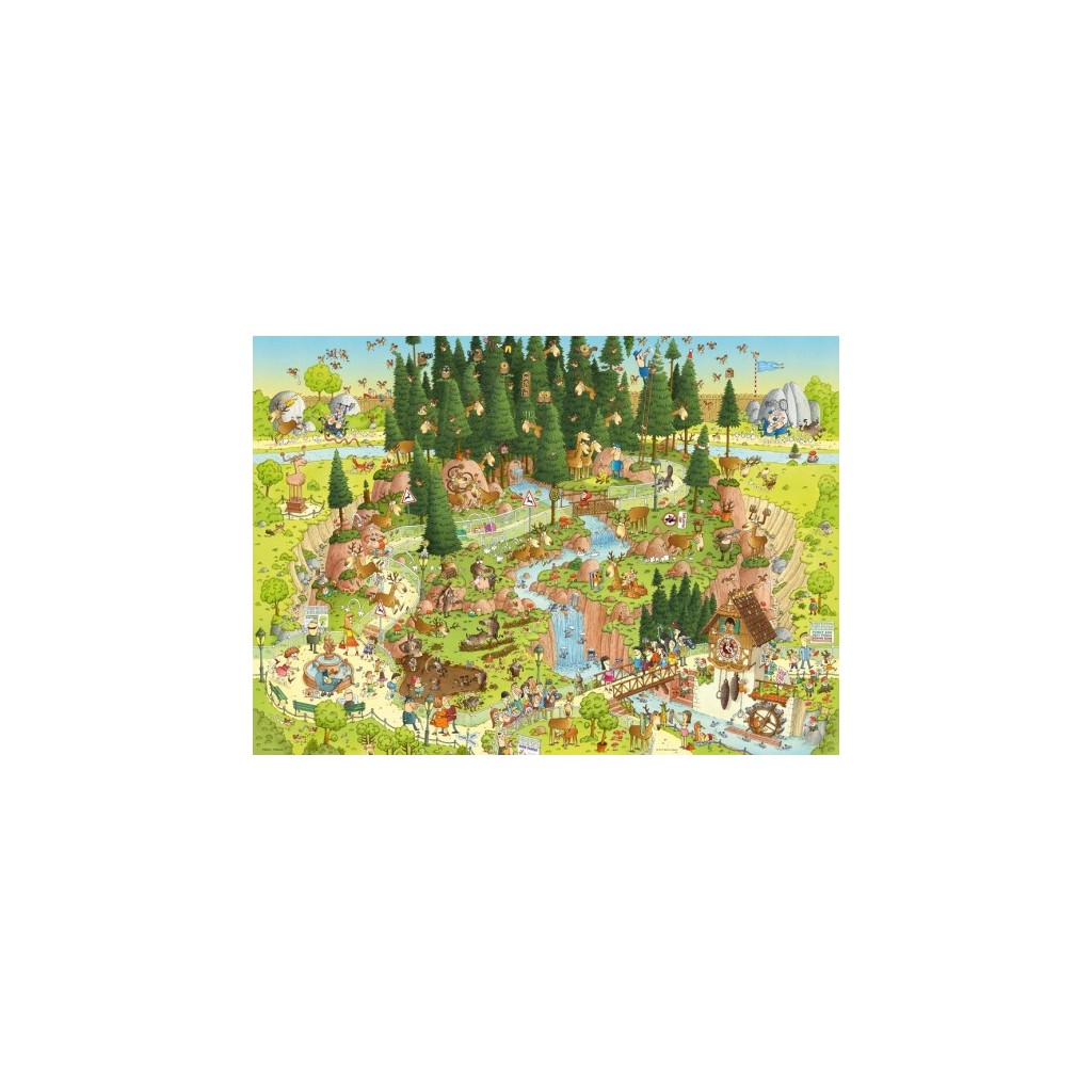 Puzzle - Funky Zoo -Black Forest Habitat de Marino Degano - 1000 Pièces