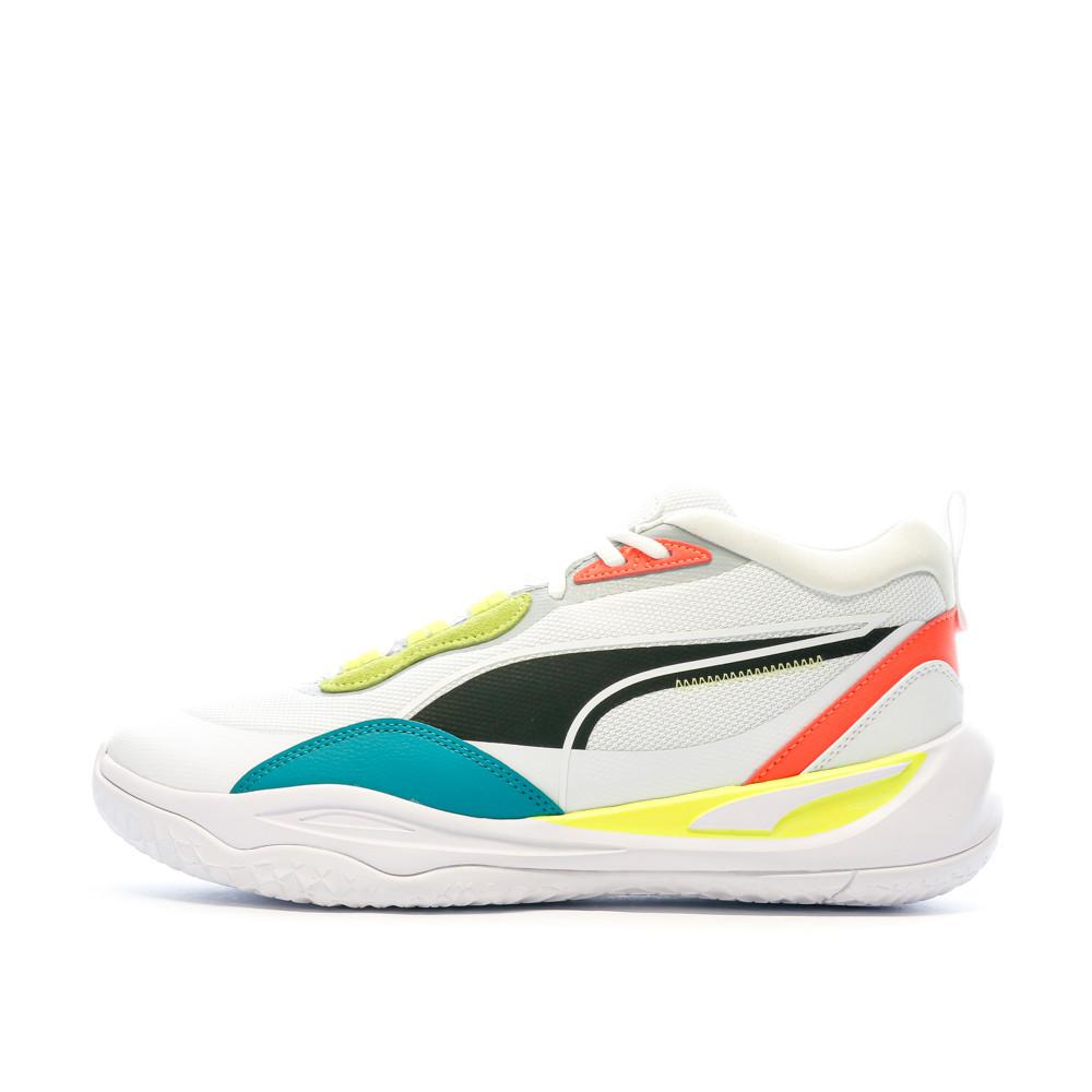 Puma Baskets Blanches/Jaune Homme Puma Playmaker Pro