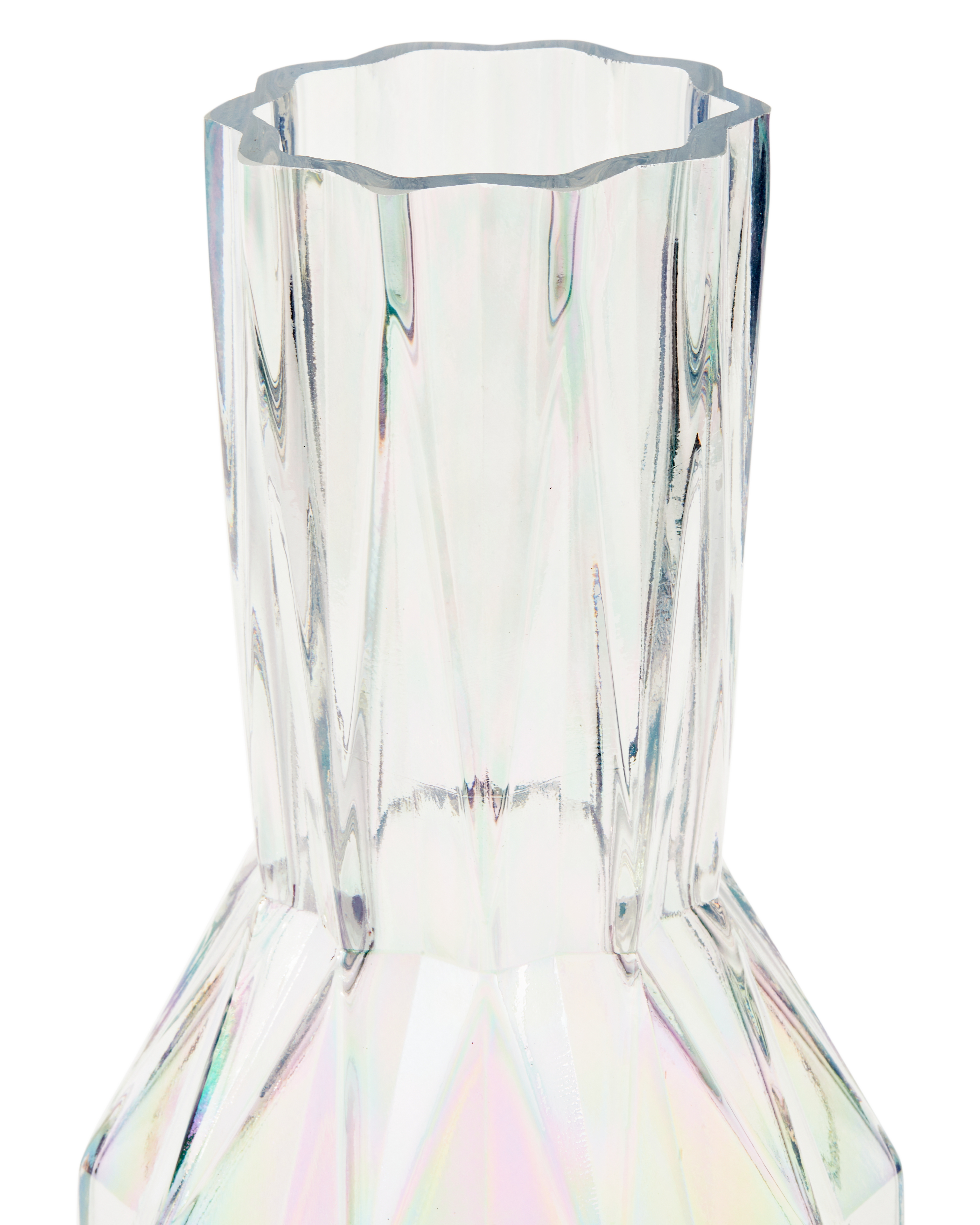 POLSPOTTEN  Glass Folds vase, L - multi