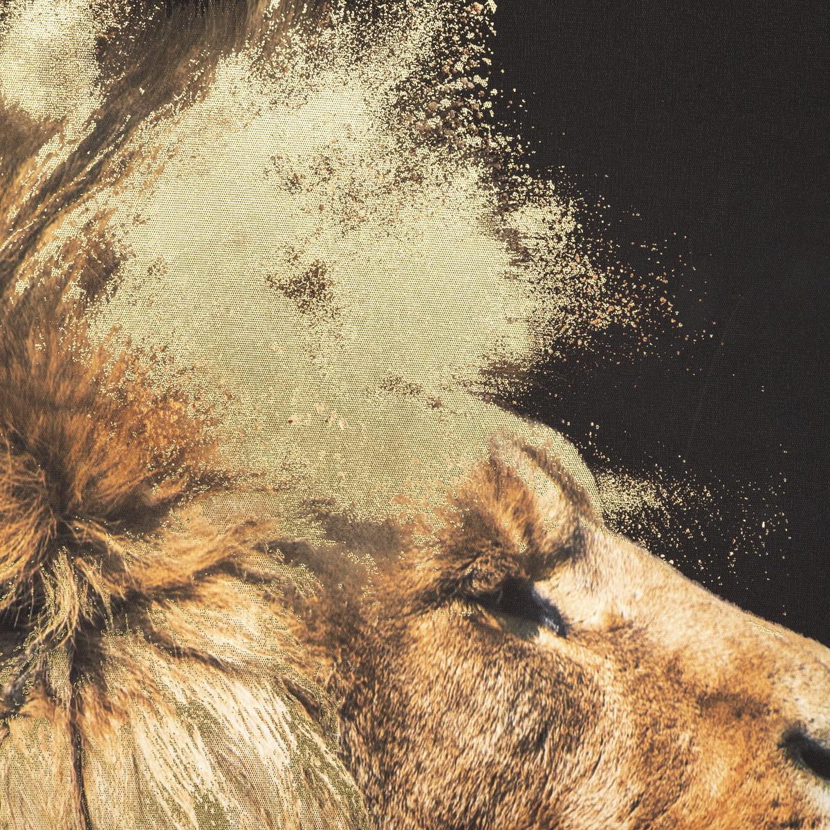 TOILE IMPRIMEE LION 60X90CM