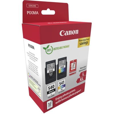 Canon PG-540L/CL-541XL - Pack de 2 - noir, couleur (cyan, magenta, jaune) - cartouche d'encre originale