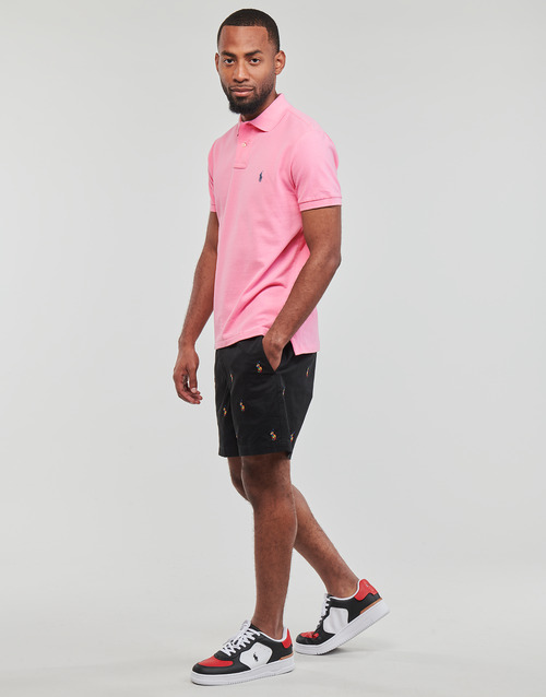 Polo Ralph Lauren - POLO COUPE DROITE EN COTON BASIC MESH Rosa / Course / Pink