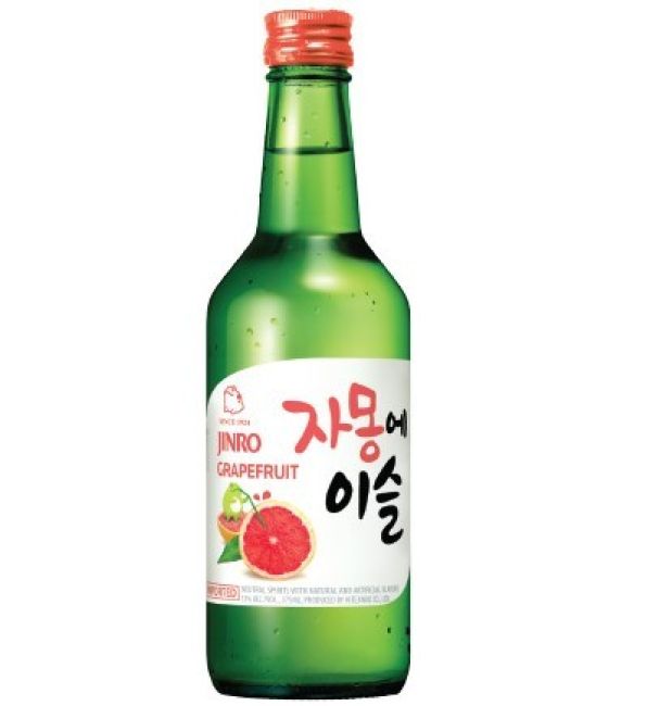 Jinro Soju Grapefruit Smaak 360ml 13% Alcohol