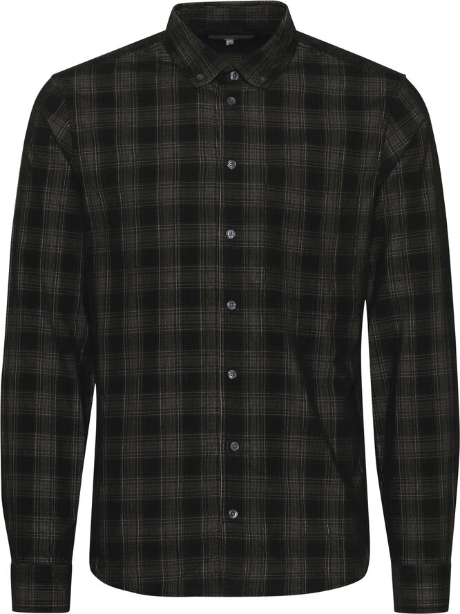Casual Friday CFANTON LS BD checked corduroy shir Capulet olive