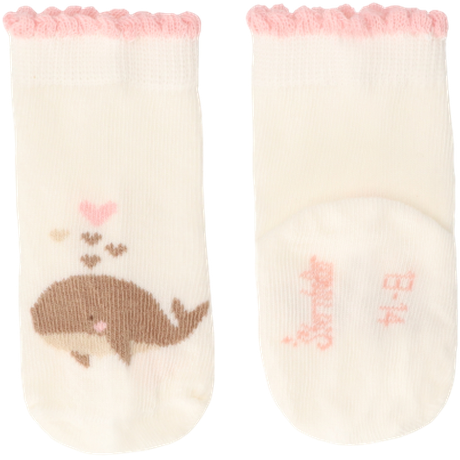 Sterntaler Baby-Söckchen 3er-Pack Wal ecru