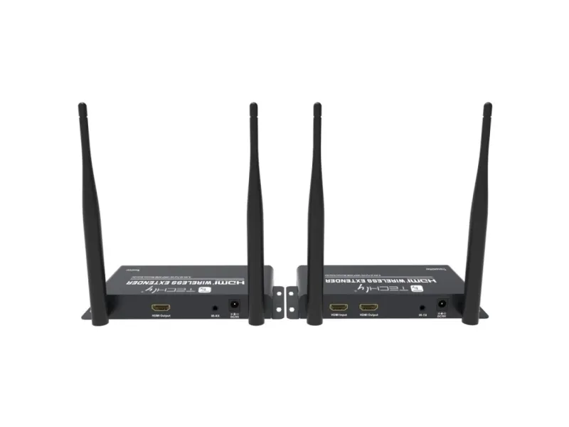 Techly 365610 Trådløs HDMI-forlænger Full HD 1080p 60Hz, 5.8GHz, op til 200m