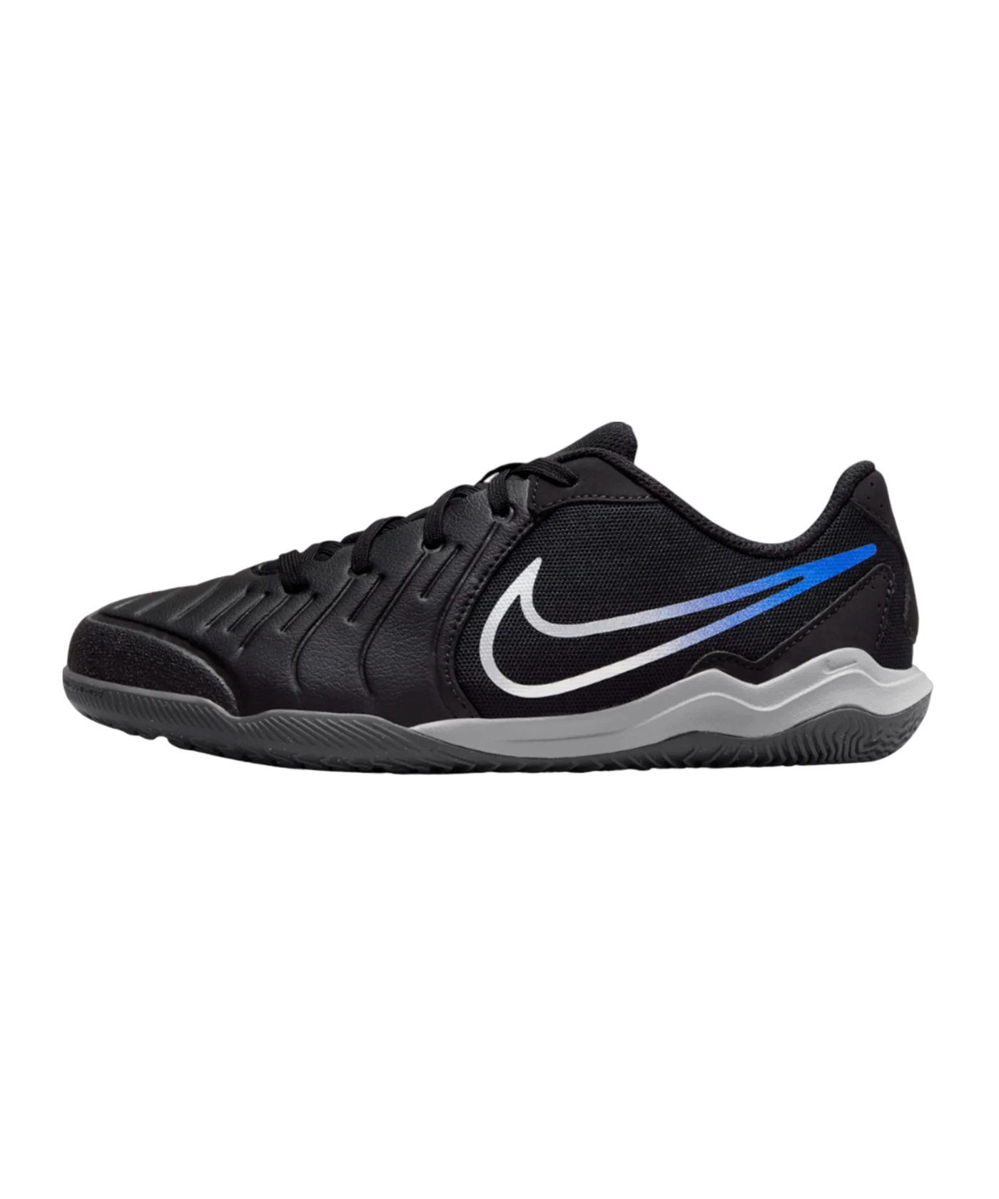 Nike Jr Tiempo Legend X Academy IC Halle Shadow Kids Schwarz Silber Blau F040