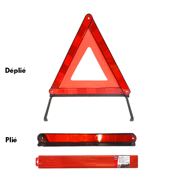 Triangle de pré signalisation pliable