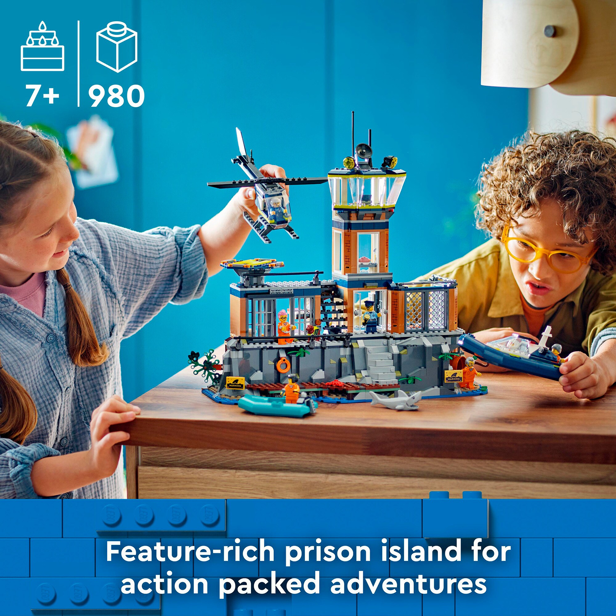 LEGO Konstruktionsspielzeug City Polizeistation auf der Gefängnisinsel