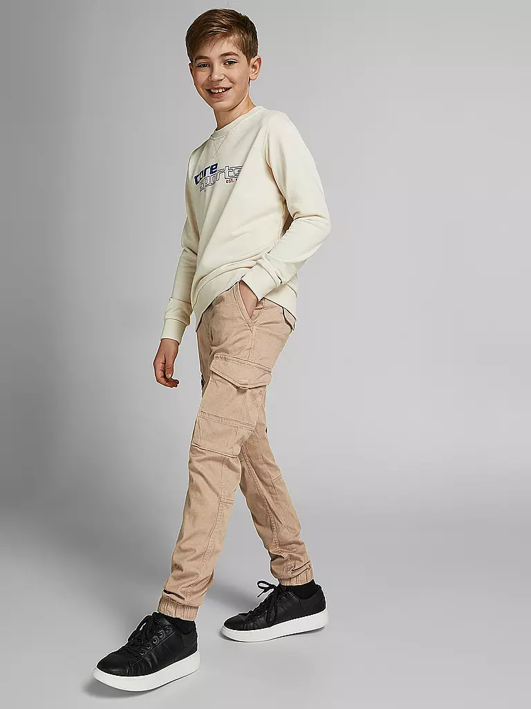 JACK & JONES Jungen Cargohose JPSTPAUL JJFLAKE beige