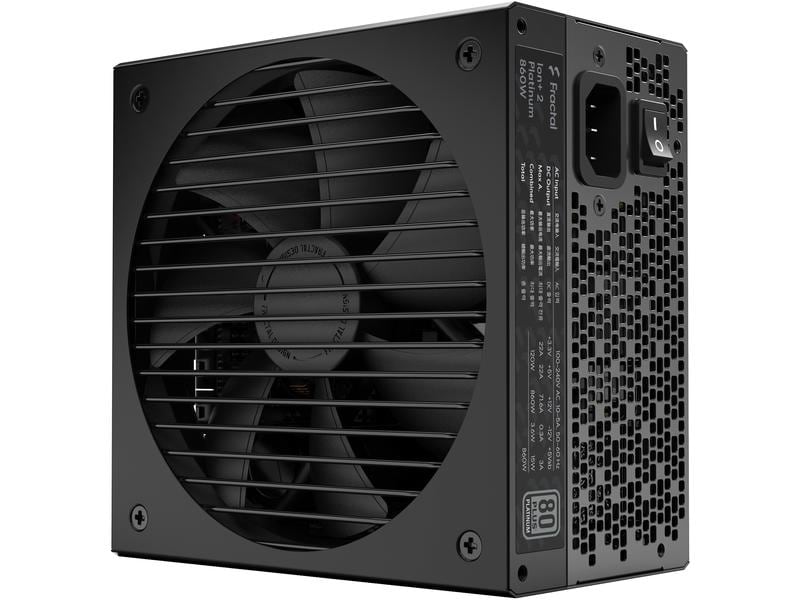 Fractal Design Netzteil Ion  2 Platinum 860 W Vollmodulares 860 W ATX-Netzteil