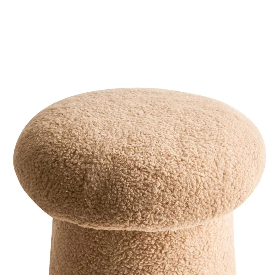 EUFAULA - Poef - Beige - Bouclé