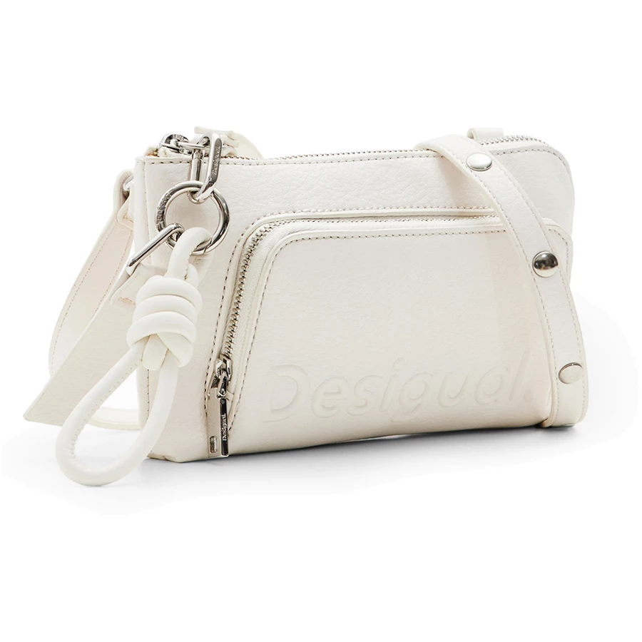 Desigual Half Logo 24 Lisa - Umhängetasche 20 cm white