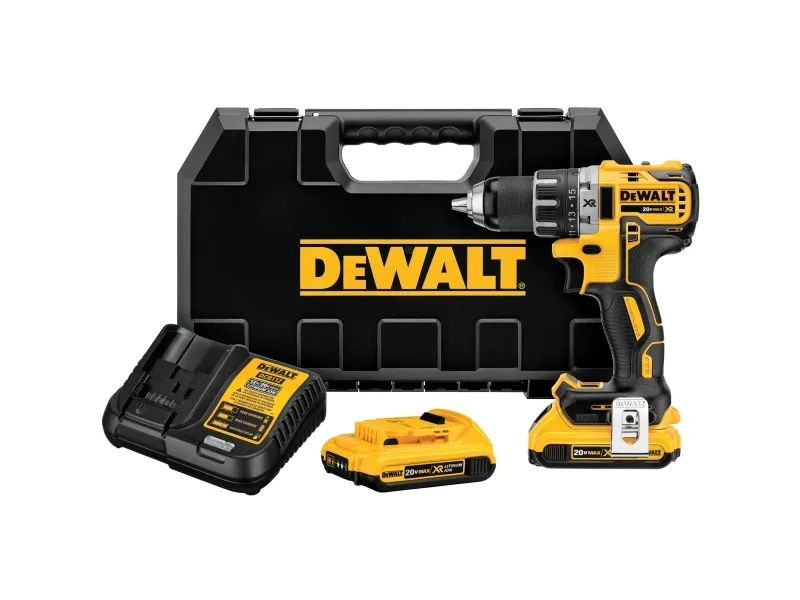 DeWALT DCD791D2-QW - Bor/driver - ledningfri - 2-hastigheders - nøgleløs borepatron 13 mm - 70 N·m - 2 batterier - 18 V