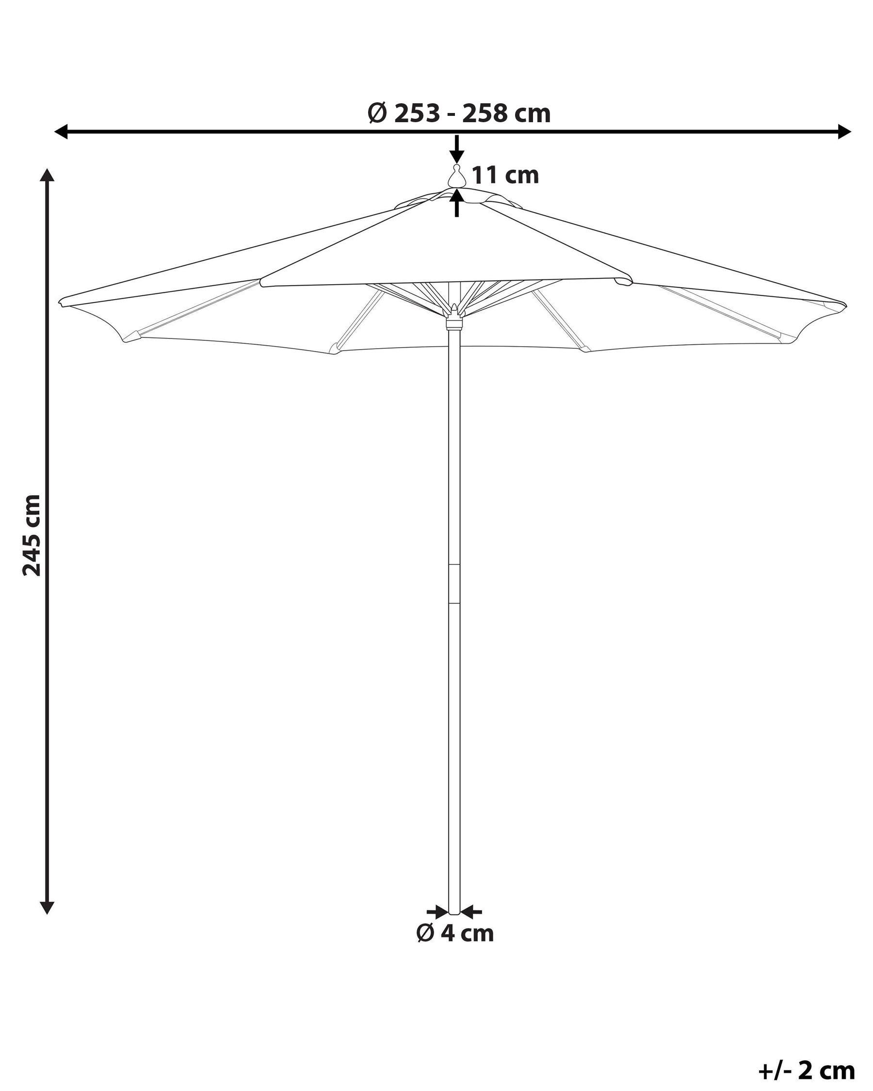 Parasol 260 cm FERENTILLO Beige