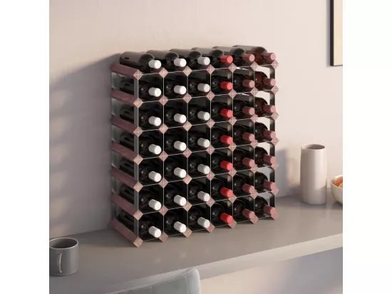 Casier à bouteilles pour 42 bouteilles Marron Bois pin solide