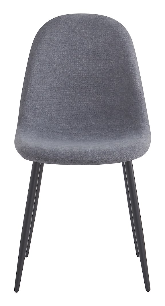 Venus spisestol Tekstil Lino 14 Light Gray med sortlakkert matell