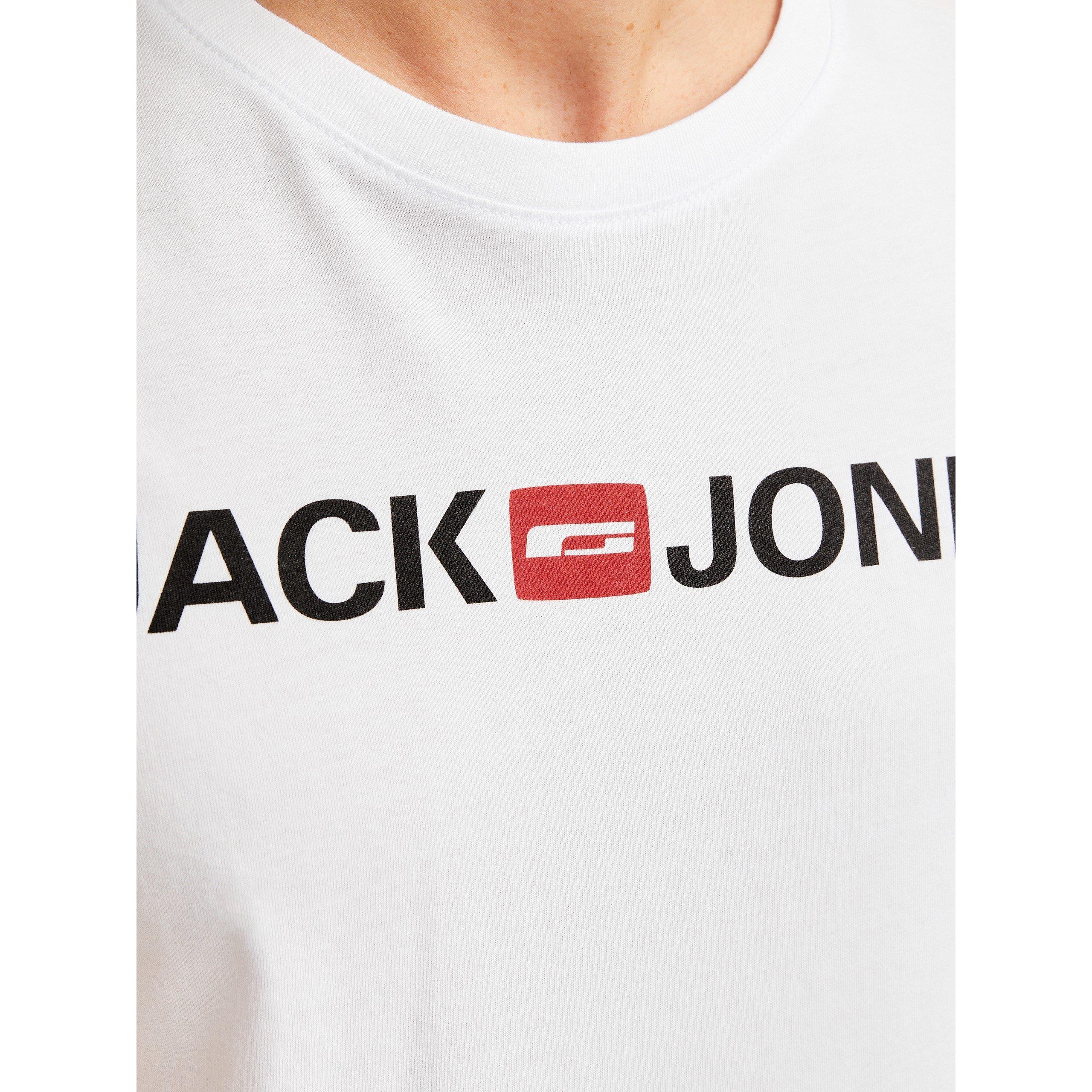 Jack and Jones Corp Logo 3 Pack T Shirt Mens