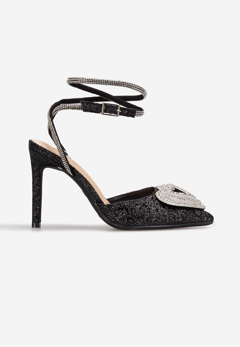 Chaussures élégantes à talon noirs Amaya