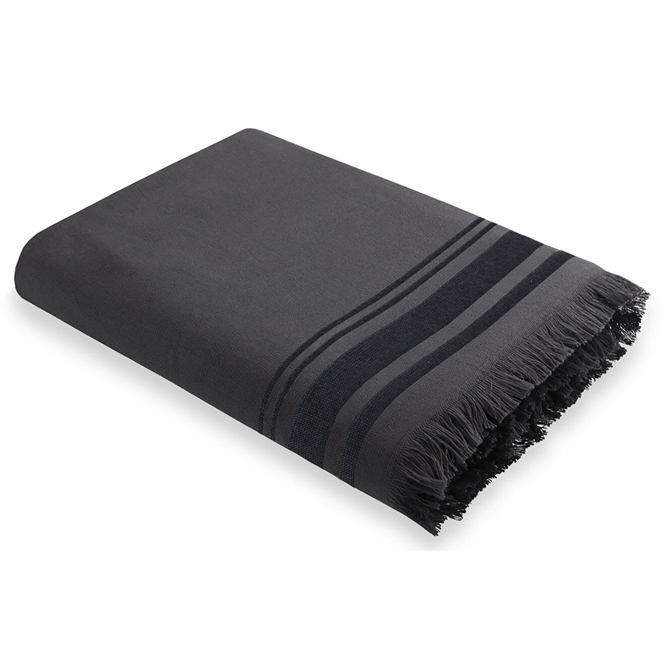 Febronie Fouta éponge Faro gris - 100x180 cm